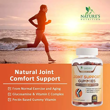 Nature's Nutrition Joint Support Glucosamine Gummies Plus Vitamin E - Joint Support Supplement for Occasional Discomfort Relief for Back, Knees & Hands - Joint Health & Flexibility Supplement - 120 Gummies Nature's Nutrition