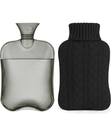 samply Hot Water Bottle with Knitted Cover, 2L Hot Water Bag 