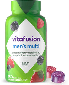 vitafusion Adult Gummy Vitamins for Men, Berry Flavored Daily Multivitamins for Men With Vitamins A, C, D, E, B6 and B12, America’s Number 1 Gummy Vitamin Brand, 75 Day Supply, 150 Count vitafusion